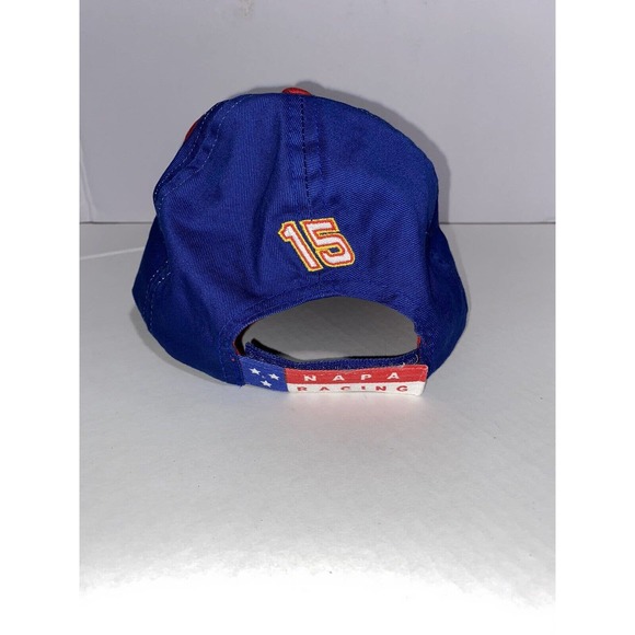 Napa Racing #15 Michael Waltrip Nascar Hat Cap Red White Blue Flag Strapback. - Picture 3 of 8